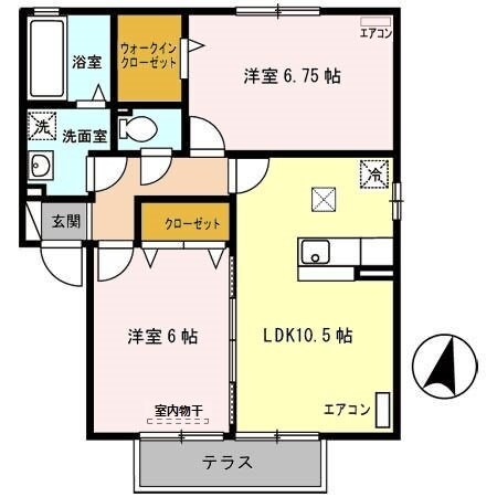 メゾンベール末広の物件間取画像