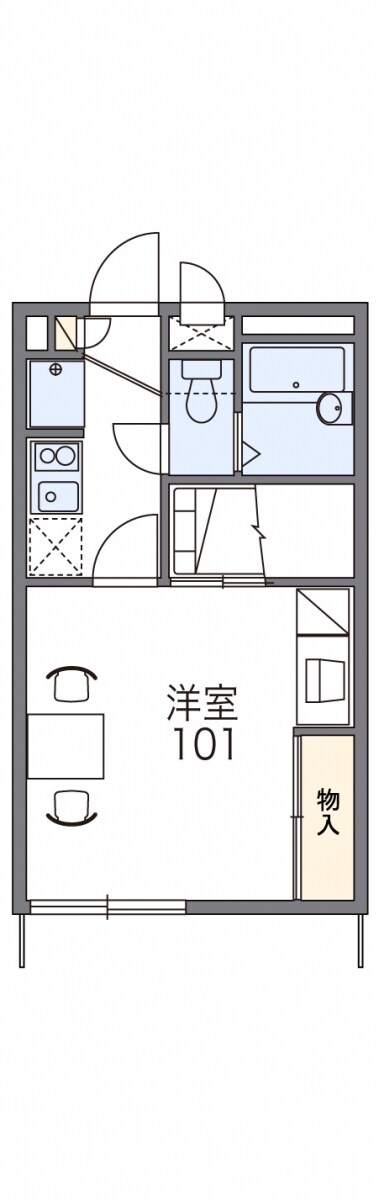 レオパレスサンライズの物件間取画像