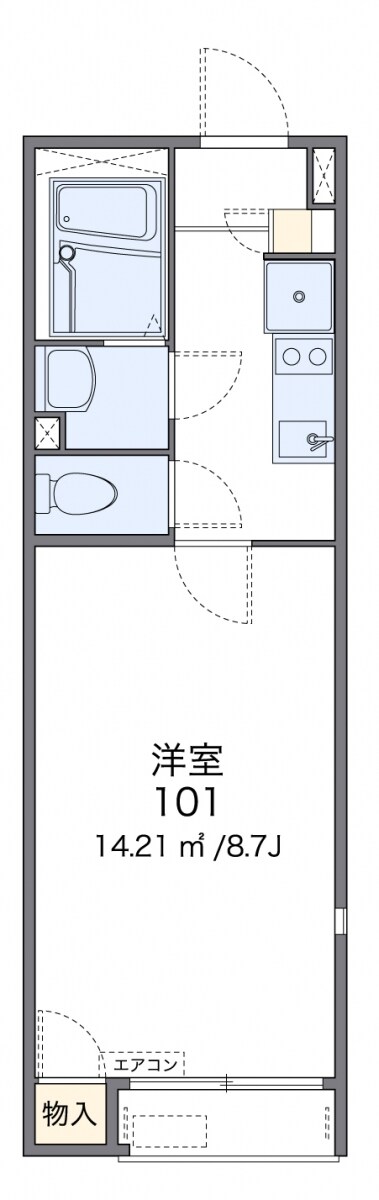 レオネクストＩＮＡＲＩの物件間取画像