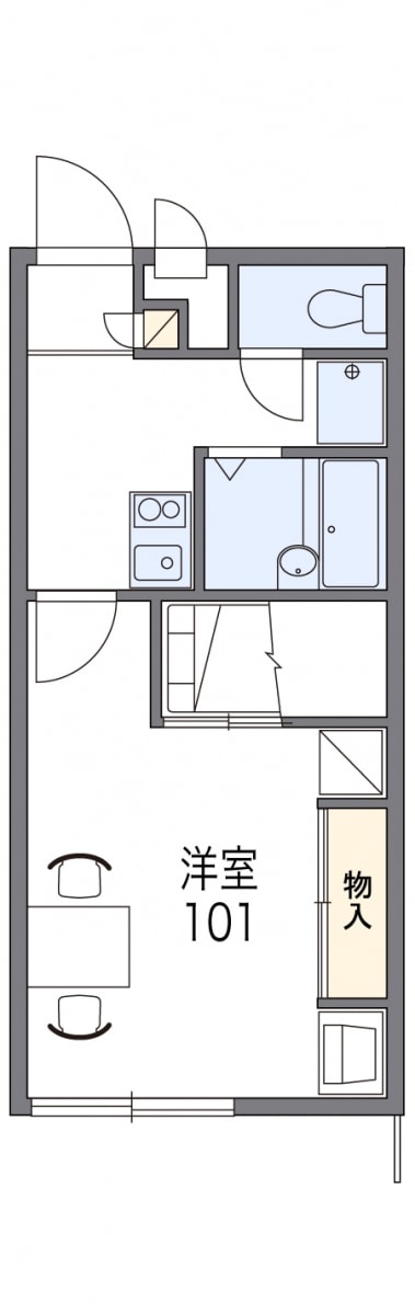 レオパレスαの物件間取画像