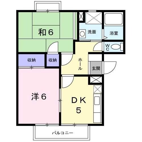 ニュ－エルディム平井IIIの物件間取画像