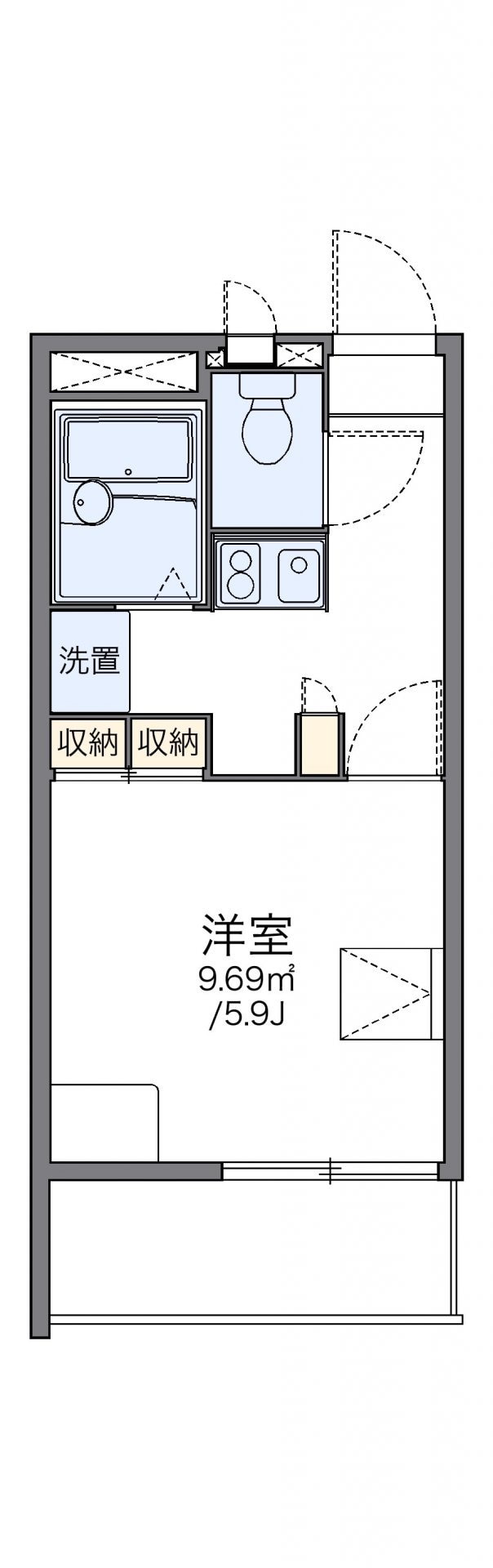 レオパレスＳＵＮ　ＬＩＧＨＴの物件間取画像