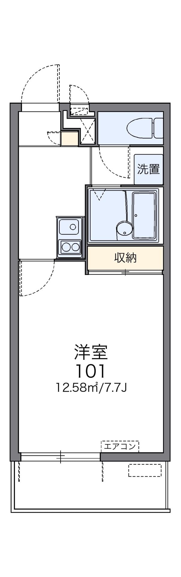 レオパレストシミの物件間取画像