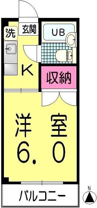 ＫハイツIIの物件間取画像