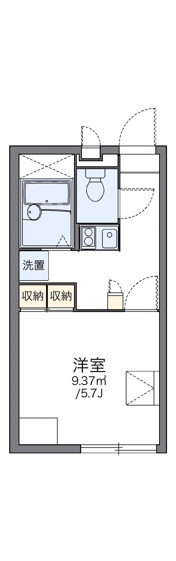 レオパレス楓の物件間取画像