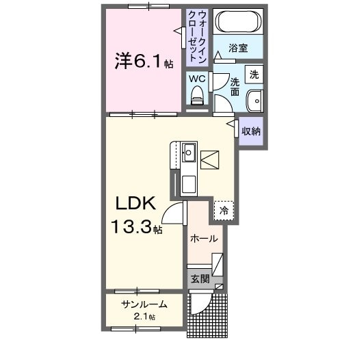 ブリス石原１の物件間取画像