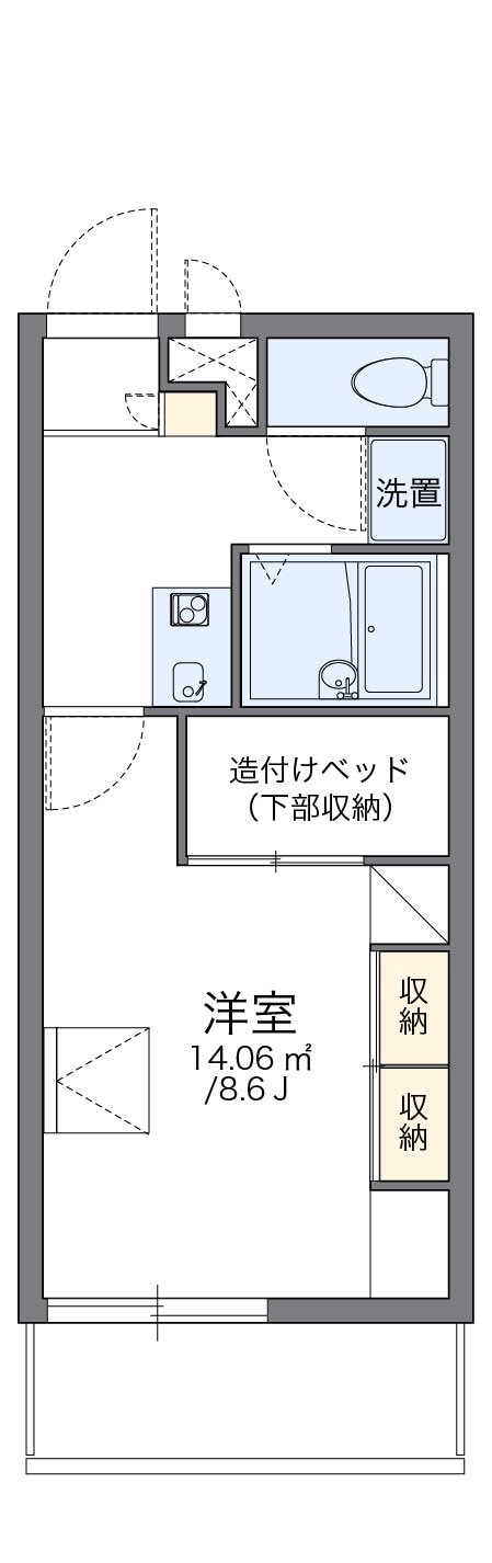 レオパレスさぎしまIIの物件間取画像