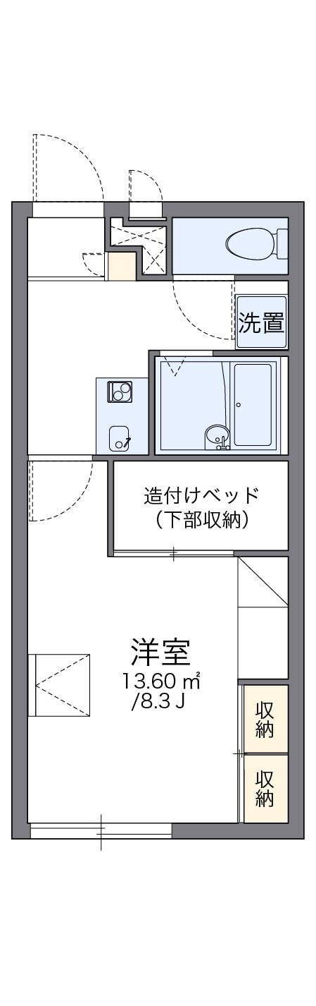 レオパレスタカネ．台の物件間取画像