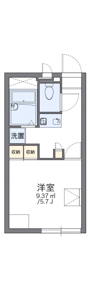 レオパレスオー・ルージュの物件間取画像