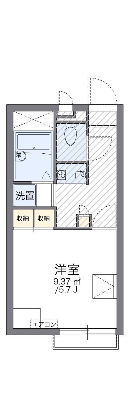 レオパレスセレッソの物件間取画像