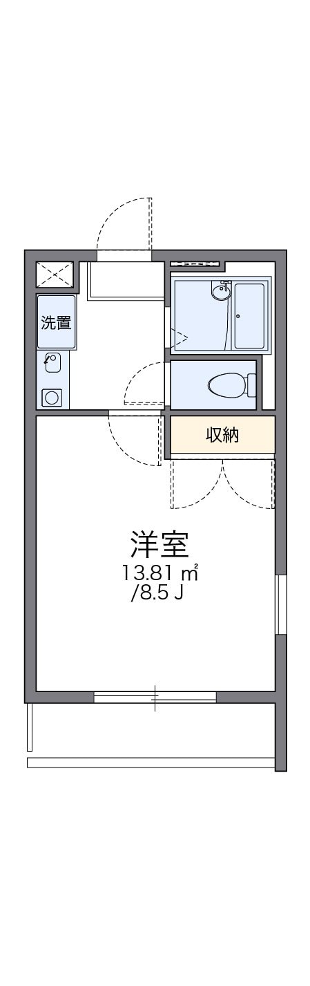 レオパレスＳＵＮＮＹ　ＶＩＬＬＡＧＥの物件間取画像