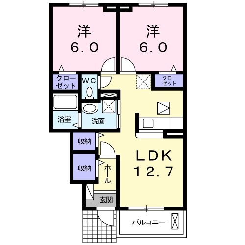 ファミーユとりやまの物件間取画像