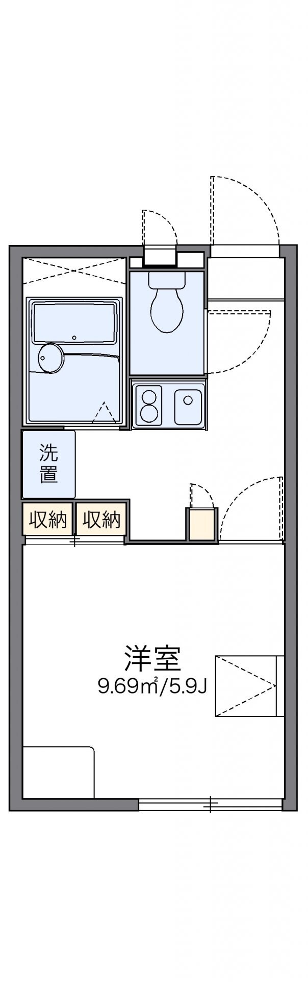 レオパレスＪＯＹ　ＯＮＥの物件間取画像