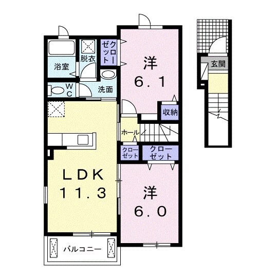 ソレイユの物件間取画像