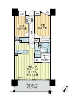 ハイムグランデ東松山の物件間取画像