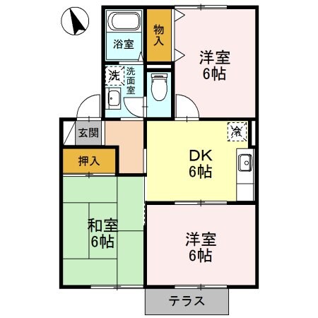 グリーンハウス　IIの物件間取画像