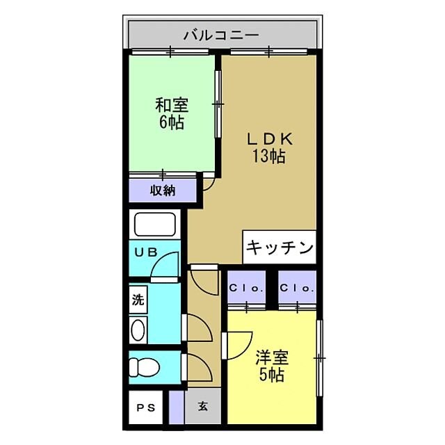 スカイハイツの物件間取画像