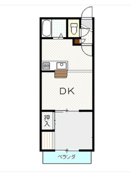 クロノス東松山の物件間取画像