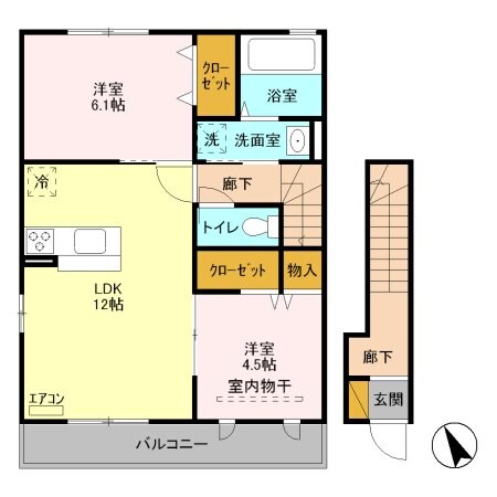 メゾン　ゼフィールの物件間取画像