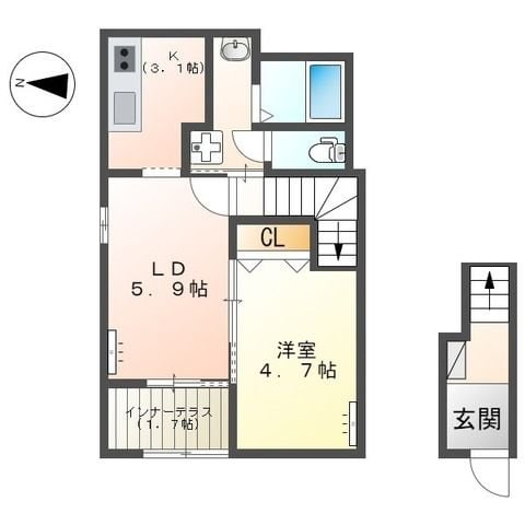 仮）太田市飯塚町新築アパートの物件間取画像