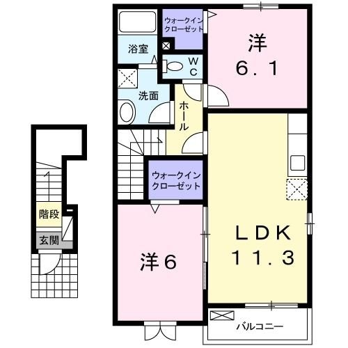 ヴェルデ　IIの物件間取画像