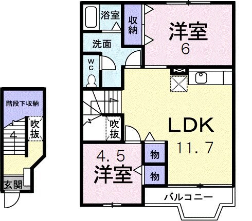 リオンレーヌの物件間取画像