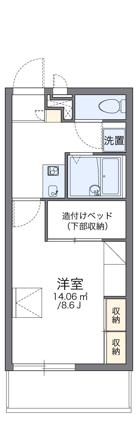 レオパレス太田八幡の物件間取画像