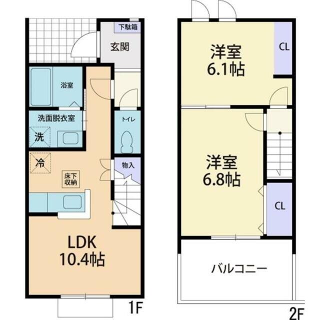 Ｃｉｎｎａｍｏｎ　Ｃｏａｔ（シナモンコート）の物件間取画像