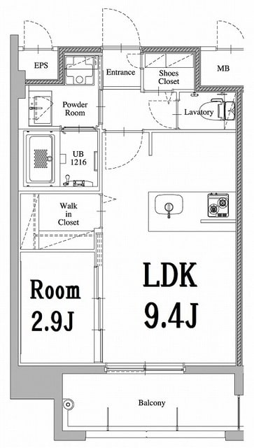 エンクレスト天神LARKの物件間取画像