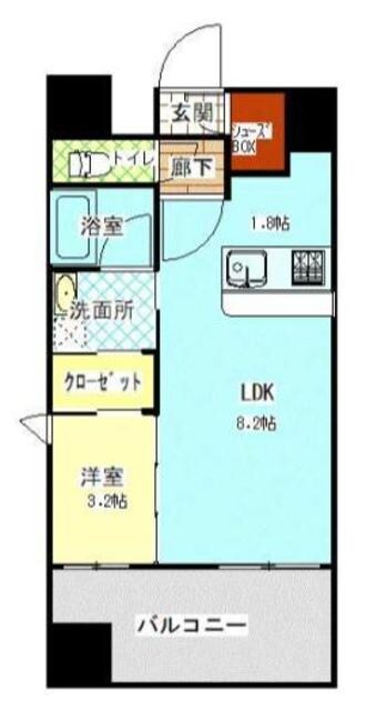 LANDIC K104の物件間取画像