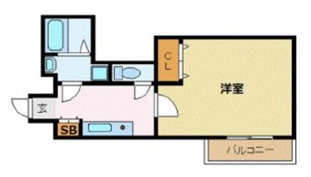 ローズモントフレア六本松の物件間取画像