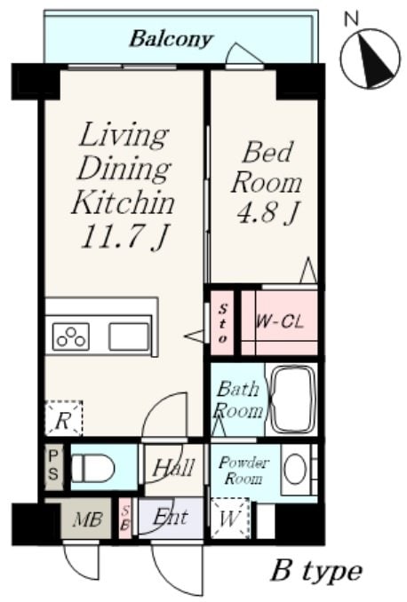 レジェンド紺屋町２の物件間取画像