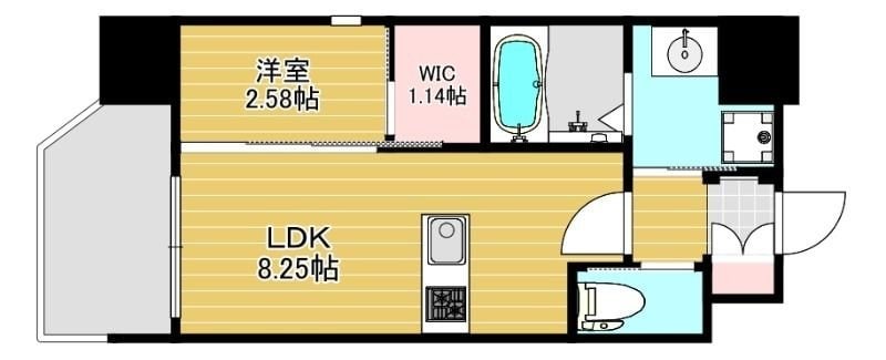 リファレンス竹下駅前の物件間取画像