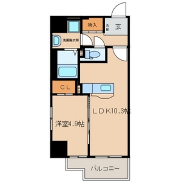 ドムール県庁前の物件間取画像