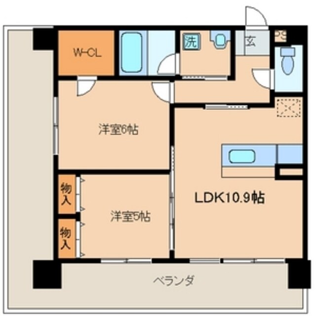 クリムゾン博多2の物件間取画像