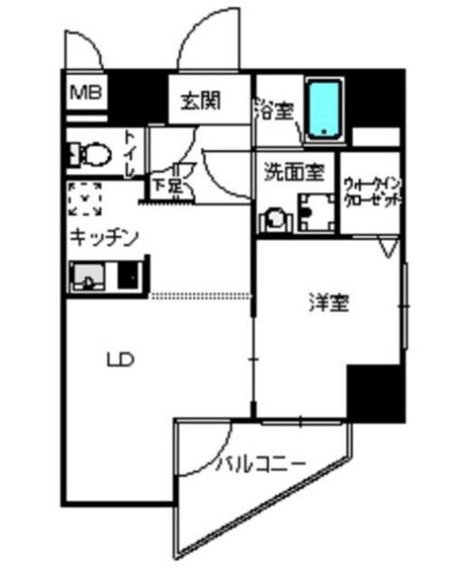 プライムアーバン薬院南の物件間取画像