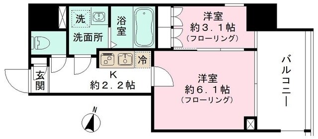 プリューム中野坂上の物件間取画像