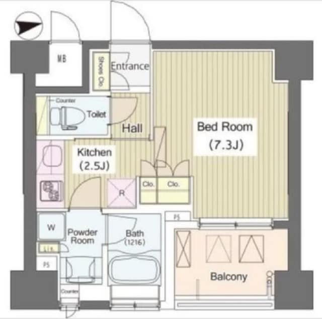 ｉ－Ｓｕｉｔｅ　ＨｉｇａｓｈｉＮａｋａｎｏの物件間取画像