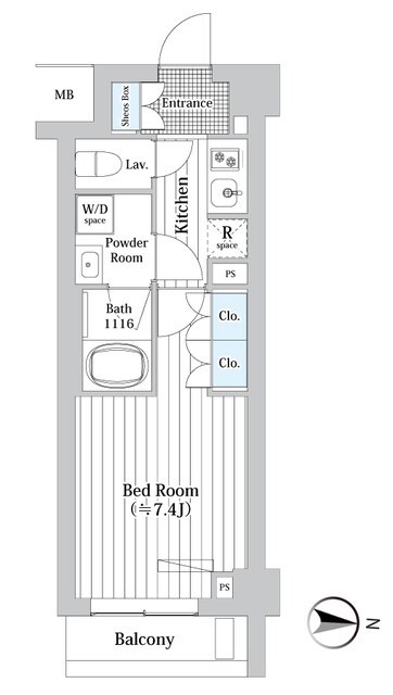 プレール・ドゥーク新宿Ｗｅｓｔの物件間取画像