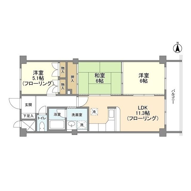 ウエストロード上石神井の物件間取画像