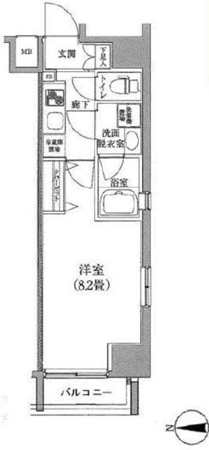 ルフレプレミアム神楽坂の物件間取画像