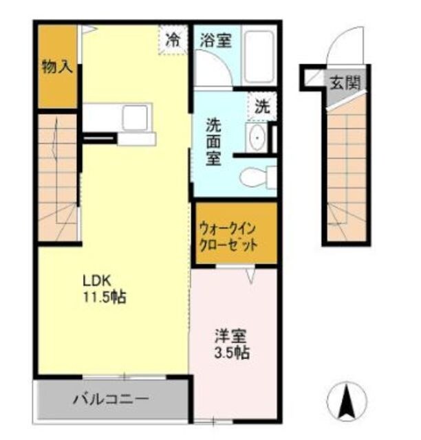 Ｄ－Ｒｏｏｍ ｎａｋａｎｏの物件間取画像