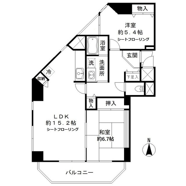 クレスト和泉の物件間取画像