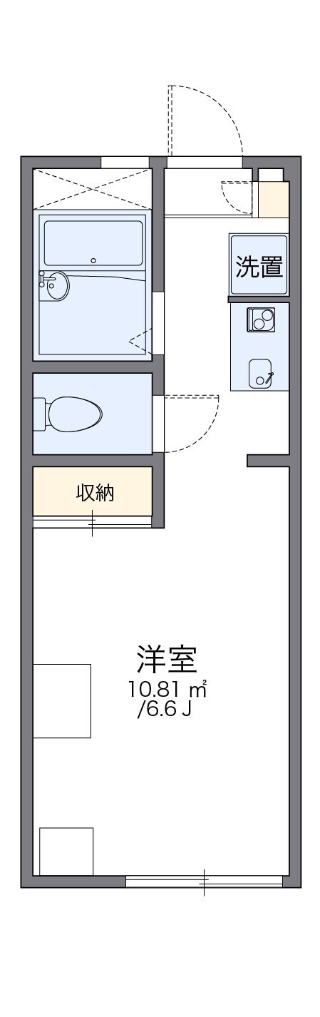 レオパレスソレーユの物件間取画像