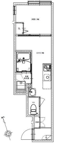 ソルナクレイシア東中野の物件間取画像