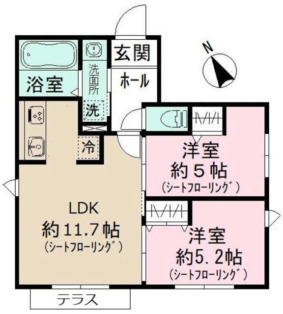 フィカーサ和泉の物件間取画像