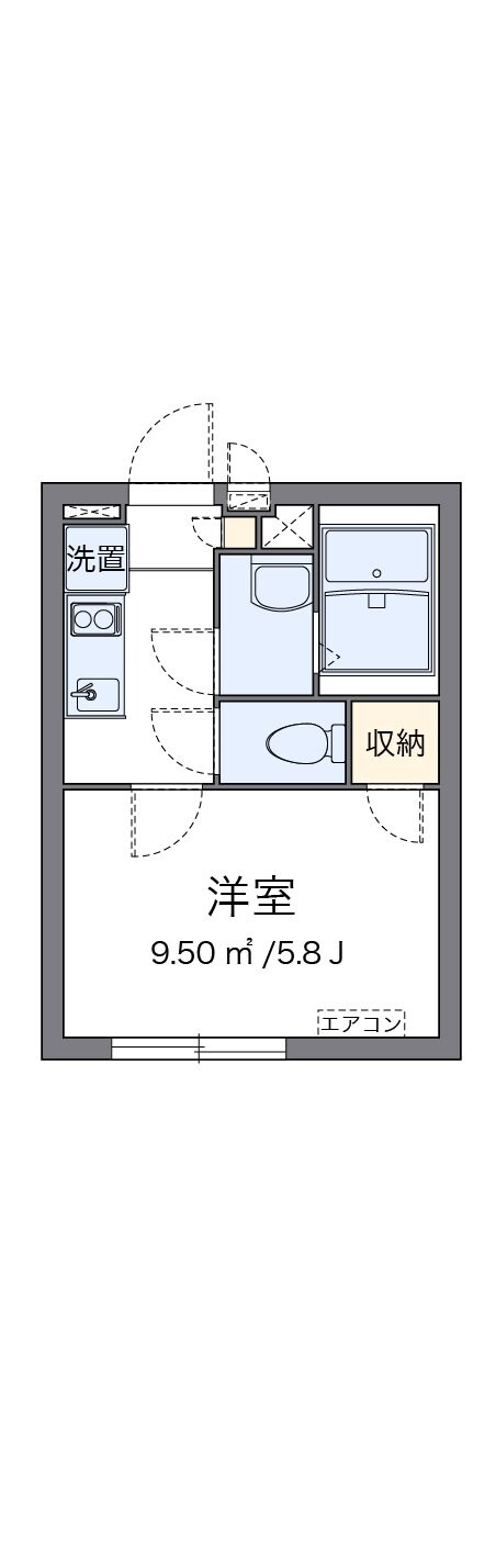 クレイノＭの物件間取画像