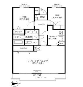 ベルガーデンの物件間取画像