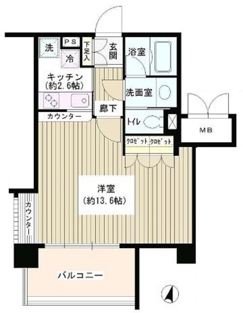 アゼリアテラス新宿の物件間取画像