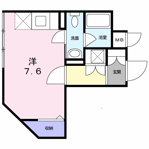 ベルローズの物件間取画像